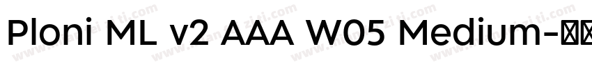 Ploni ML v2 AAA W05 Medium字体转换